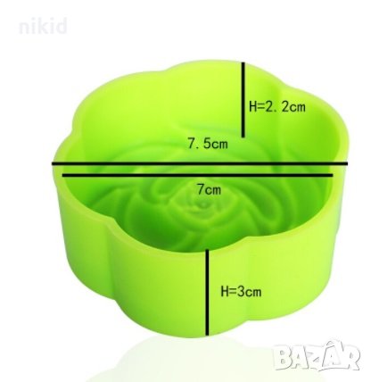 Голяма роза дълбок силиконов молд форма за бонбон гипс шоколад кексче сапун, снимка 2 - Форми - 30004604