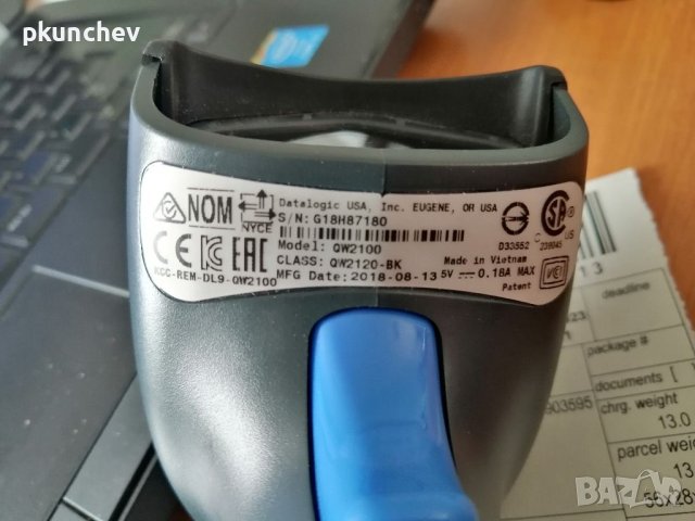 Баркод скенер DATALOGIC QuickScan Lite, снимка 5 - Оборудване за магазин - 40695005