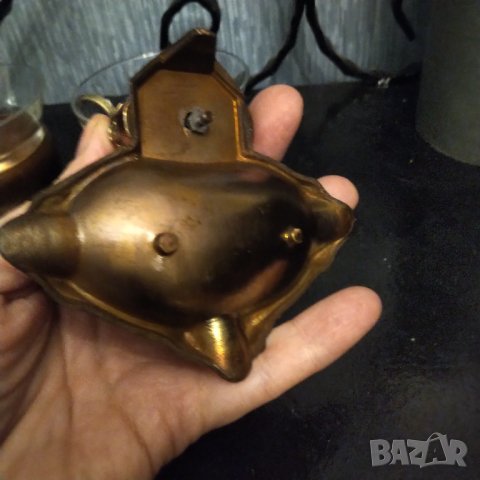 Сервиз 12 части ,мед бронз стъкло  плюс пепелник, снимка 4 - Сервизи - 38165119