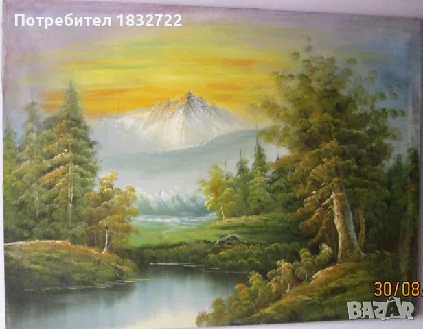 Предлагам картини с пейзажи с размери 90 см х 120 см., снимка 11 - Картини - 56037538