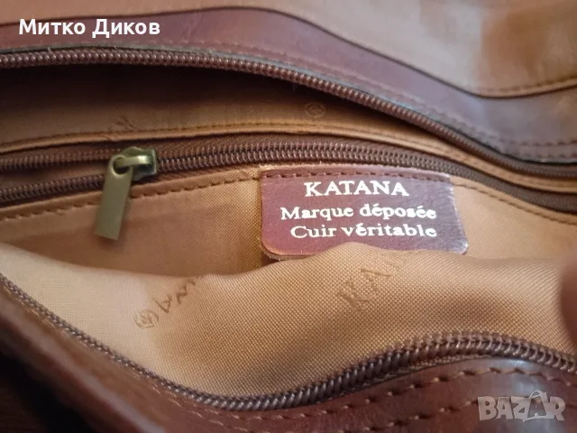 Katana маркова женска чанта естествена кожа нова 34х26х8см, снимка 11 - Чанти - 55965841