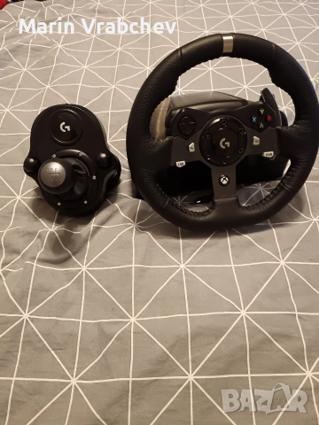 Logitech G920 Геймърски Волан + подарък ръчка за скорости, снимка 4 - Клавиатури и мишки - 52815524
