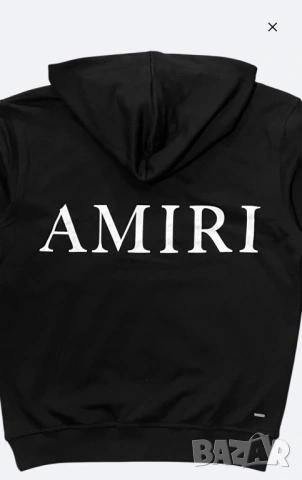 Черен суичър на Amiri., снимка 2 - Суичъри - 53167916