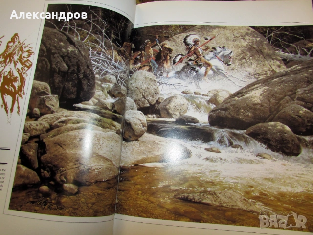 Книга с рисунки на индиански сцени The art of Frank C. McCarthy, снимка 5 - Енциклопедии, справочници - 53999440