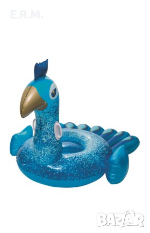 Надуваем дюшек паун за басейн море Bestway Pretty Peacock, 1.98 м x 1.64 м, снимка 1