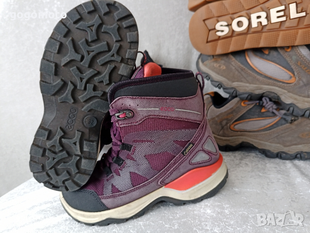 детски водоустойчиви туристически унисекс маратонки GORE-TEX®, original ecco® RECEPTOR, N- 31 - 32, снимка 4 - Детски маратонки - 44572487