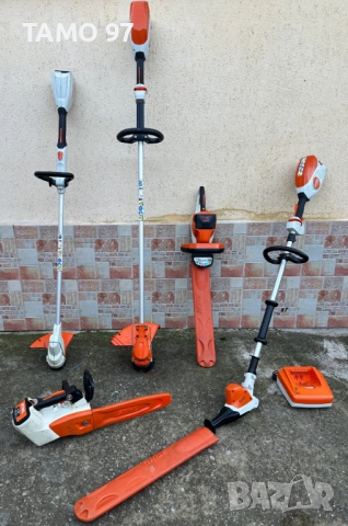 Stihl - Акумулаторен сет тример, храсторез, верижен трион и телескопичен храсторез 36V
