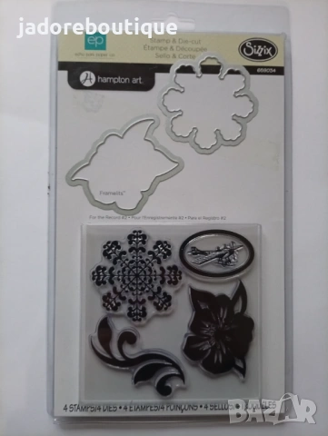Sizzix Комплекти силиконови печати с щанци за изрязване Различни видове, снимка 7 - Други - 45932153