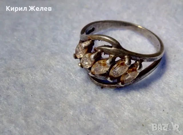 РАЗКОШЕН СКЪПОЦЕНЕН СРЕБЪРЕН ПРЪСТЕН СРЕБРО 925 с КРАСИВИ ЮВЕЛИРНО ФАСЕТИРАНИ КАМЪНИ ЦИТРИН 47531