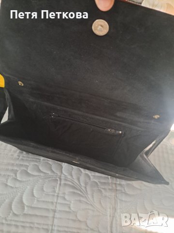 Чанта Тип Плик в Черно и Кафяви Елементи, снимка 2 - Чанти - 44350436