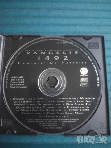 Vangelis – 1492 – Conquest Of Paradise (Music From The Original Soundtrack) - матричен диск музика