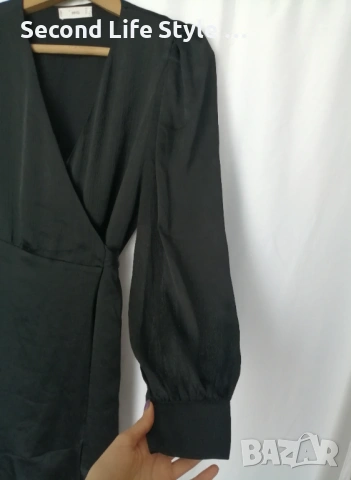 Mango дамска сатенена рокля тип "прегърни ме" р-р M, снимка 7 - Рокли - 54151267