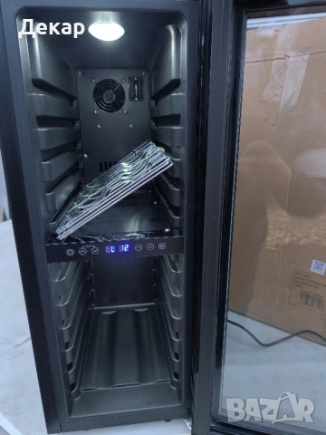 Охладител за вино с 2 зони Klarstein Shiraz 12 Slim за 12 бутилки, снимка 11 - Хладилници - 52354230