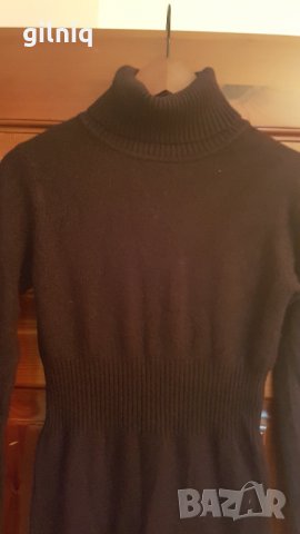 Кафява,дамска плетена рокля, S размер, снимка 2 - Рокли - 35449017