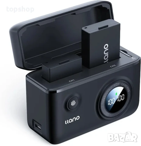 llano 2 броя батерии LP-E10 и 18 W бързо зарядно устройство Canon EOS