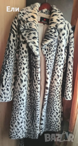 Еко палто с косъм , снимка 2 - Палта, манта - 52834130