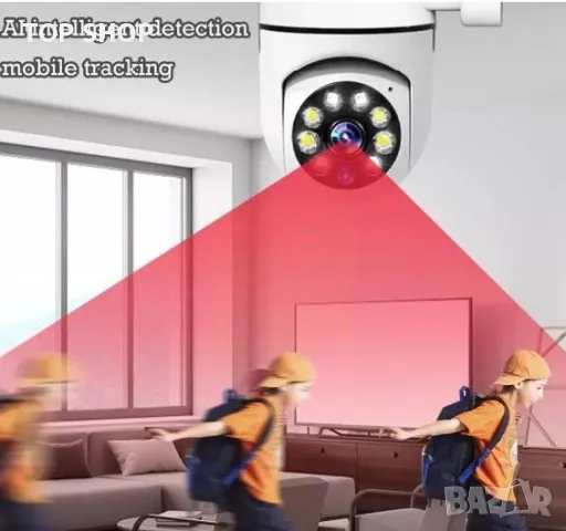 Wifi камера за видеонаблюдение Tnagora, FULL HD, Интериор / Екстериор, Панорама/Наклон 360 градуса,, снимка 5 - HD камери - 48874306