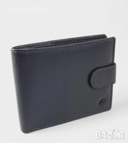 Мъжки портфейл Lotto от естествена кожа в син цвят с копче LTT914-U2L blue, снимка 2 - Портфейли, портмонета - 51546178