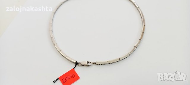 Сребърно колие-29,93гр/925, снимка 4 - Колиета, медальони, синджири - 36591400