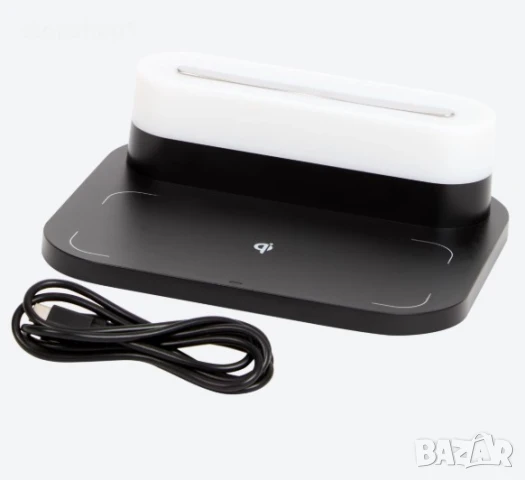 Безжично зарядно устройство с лампа за презареждане 15 вата | Различни цветове, снимка 2 - Безжични зарядни - 50736393