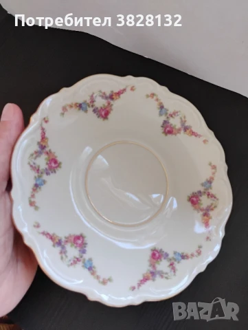 винтидж сет за чай от костен порцелан, снимка 7 - Антикварни и старинни предмети - 50985255