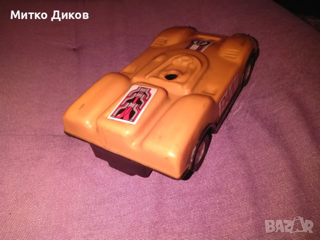 Стара метална СССР кола от соца Рали №8 на пружина 180х100х40, снимка 4 - Коли, камиони, мотори, писти - 42796338