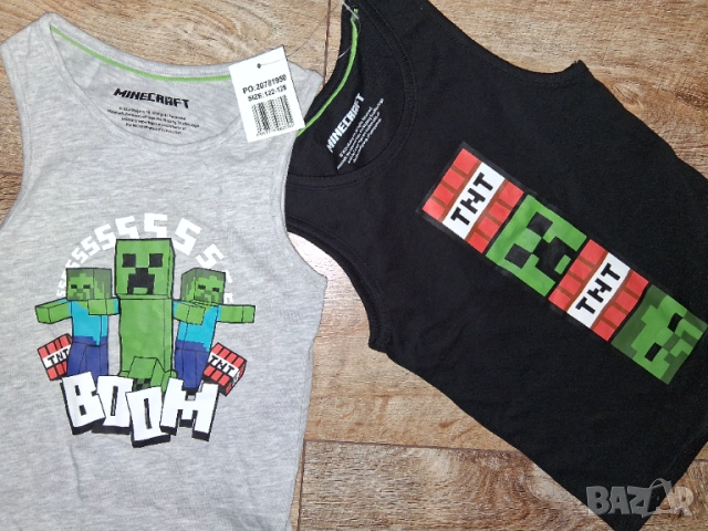 р-р122-128см Комплект Minecraft 2бр.потничета, снимка 3 - Детско бельо и бански  - 51611213