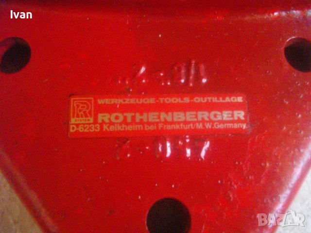ROTHENBERGER 1/8"-2"-Ново Тръбно Менгеме-2 Цола/VIRAX-Конусна Дъска За Резби-10мм-22мм-Франция/Испан, снимка 7 - Менгемета - 37553108
