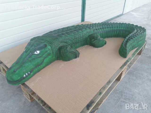 Крокодил от бетон, армиран , снимка 7 - Градински мебели, декорация  - 51424148