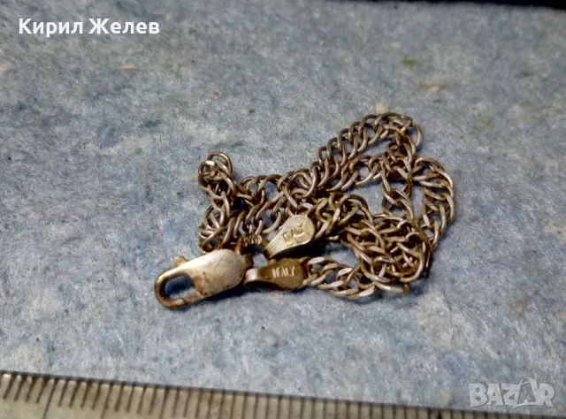 СТИЛНА ИТАЛИАНСКА СРЕБЪРНА ГРИВНА СРЕБРО 925 ITALY КРАСИВА ВИНТИДЖ АРТ ПЛЕТКА 49617, снимка 3 - Гривни - 49143297