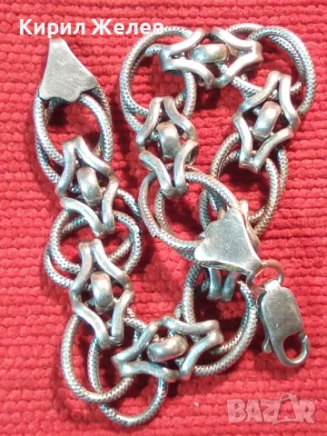 ПРЕВЪЗХОДНА ВИНТИДЖ СРЕБЪРНА ГРИВНА СРЕБРО 925 РЯДКА ПЛЕТКА МАЙСТОРСКА РЪЧНА СТАРА ИЗРАБОТКА 49303, снимка 12 - Гривни - 48480840