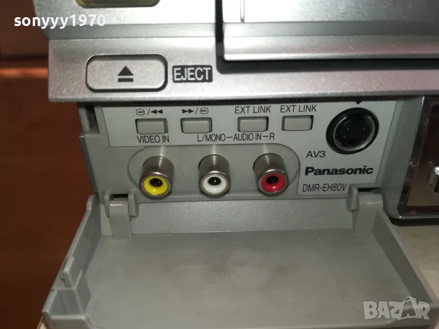 PANASONIC DMR-EH80V RECORDER HDD/DVD/VIDEO/SD CARD-ВНОС GERMANY 3012241637, снимка 6 - Плейъри, домашно кино, прожектори - 48499339