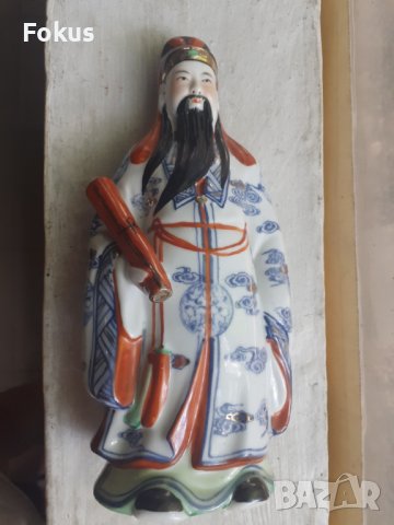 Статуетка китаец порцелан маркировки, снимка 2 - Антикварни и старинни предмети - 37497656
