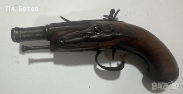 Стар кремъчен пищов, снимка 6 - Антикварни и старинни предмети - 53953079