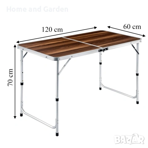 Комплект сгъваема къмпинг маса с 4 стола – тип „куфар“, снимка 8 - Къмпинг мебели - 53947532