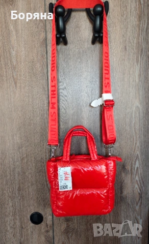 H&M нова с етикет червена чанта, снимка 4 - Чанти - 53501701
