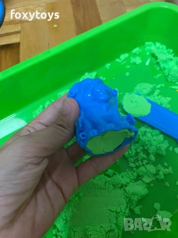 Креативен комплект кинетичен пясък и формички 3D Животни, куфарче, снимка 16 - Образователни игри - 51619037