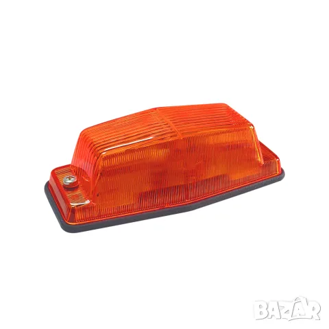 LED пътепоказател 12 LED 130 mm 12-24V жълт за транспортна сигнализация