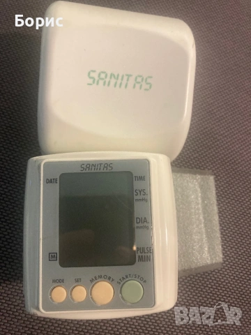 Апарат за кръвно за китка Sanitas, отличен, снимка 7 - Друга електроника - 54226979