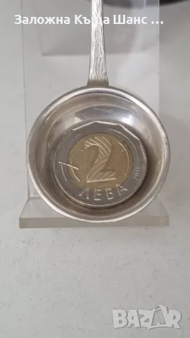 Стара сребърна лъжичка Antico 800, снимка 3 - Антикварни и старинни предмети - 50102250