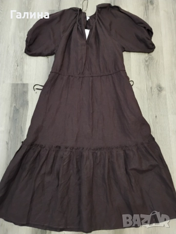 Кафява лятна рокля, снимка 2 - Рокли - 52249099