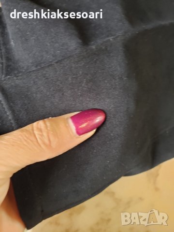 Висока талия черен панталон с ръб, снимка 5 - Панталони - 38751812