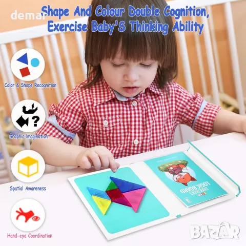 Пъзели LeagoEra - Монтесори образователна играчка за 3-годишна възраст, снимка 4 - Образователни игри - 49856810