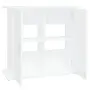 vidaXL Поставка за аквариум, бяла, 81x36x73 см, инженерно дърво, снимка 6
