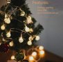 10м 80бр. LED сфери - на батерии - декорация - осветление лента, снимка 7