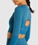 gymshark geo seamless long sleeve crop top, снимка 16