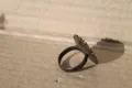 Сребърен възрождеснки пръстен с живачна позлата, снимка 1