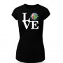 Разпродажба! Дамска тениска ALFA ROMEO LOVE, снимка 1 - Тениски - 32133276