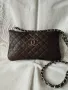 Кафява дамска чанта през рамо, снимка 2
