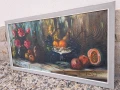 голяма стара картина натюрморт , снимка 2